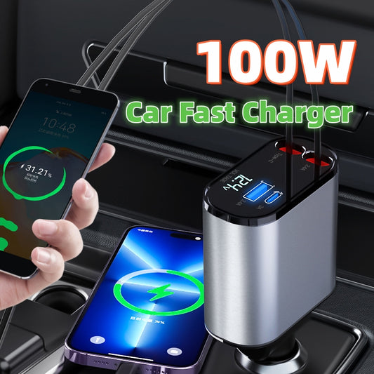 Najir All In One™ 100 W Super Fast Metal Car Charging