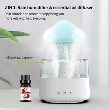 Najir All In One™ Water Drop Sound Aroma and Colorful  Night Lamp For Household